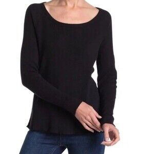 James Perse Relaxed Thermal Raglan Waffle Knit Long Sleeve Top  Size 0 MSRP $125